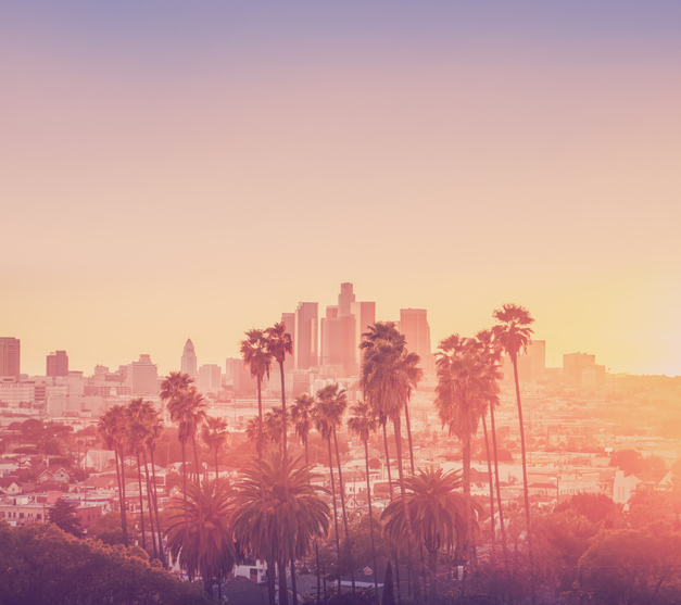 Photo of Los Angeles at sunrise