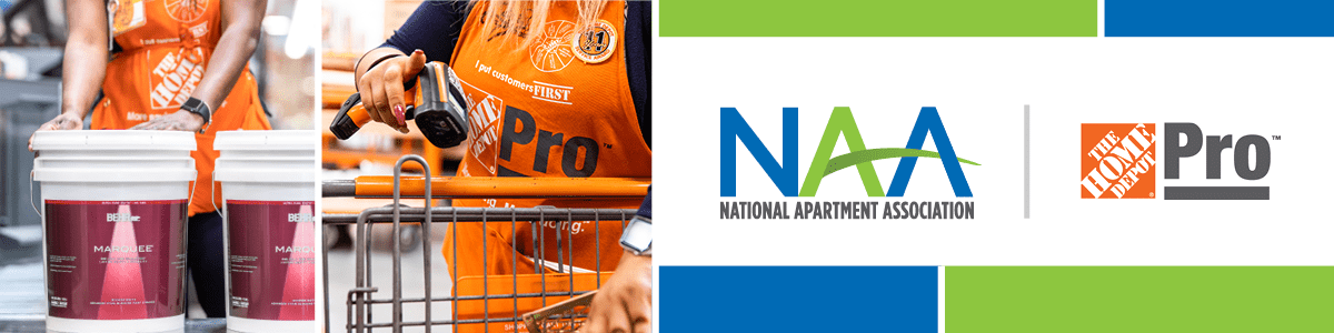 NAA Open Door Saving Program: The Home Depot banner