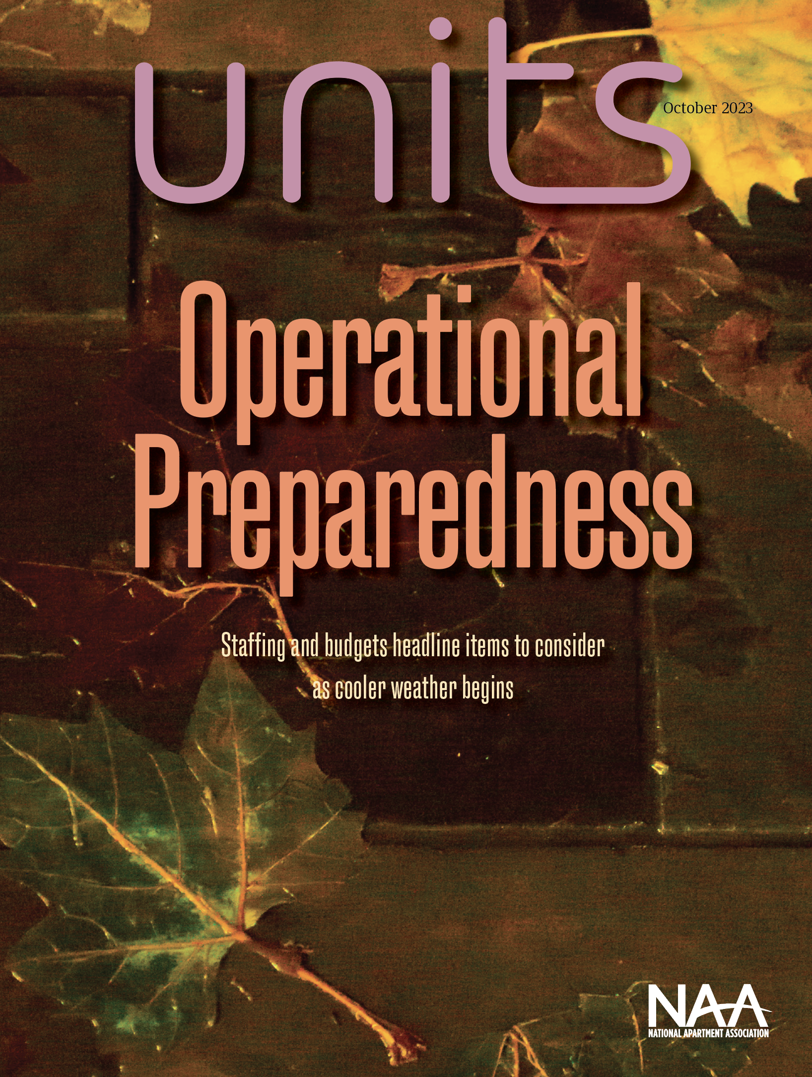 units cover october 2023: headline "operational preparedness"