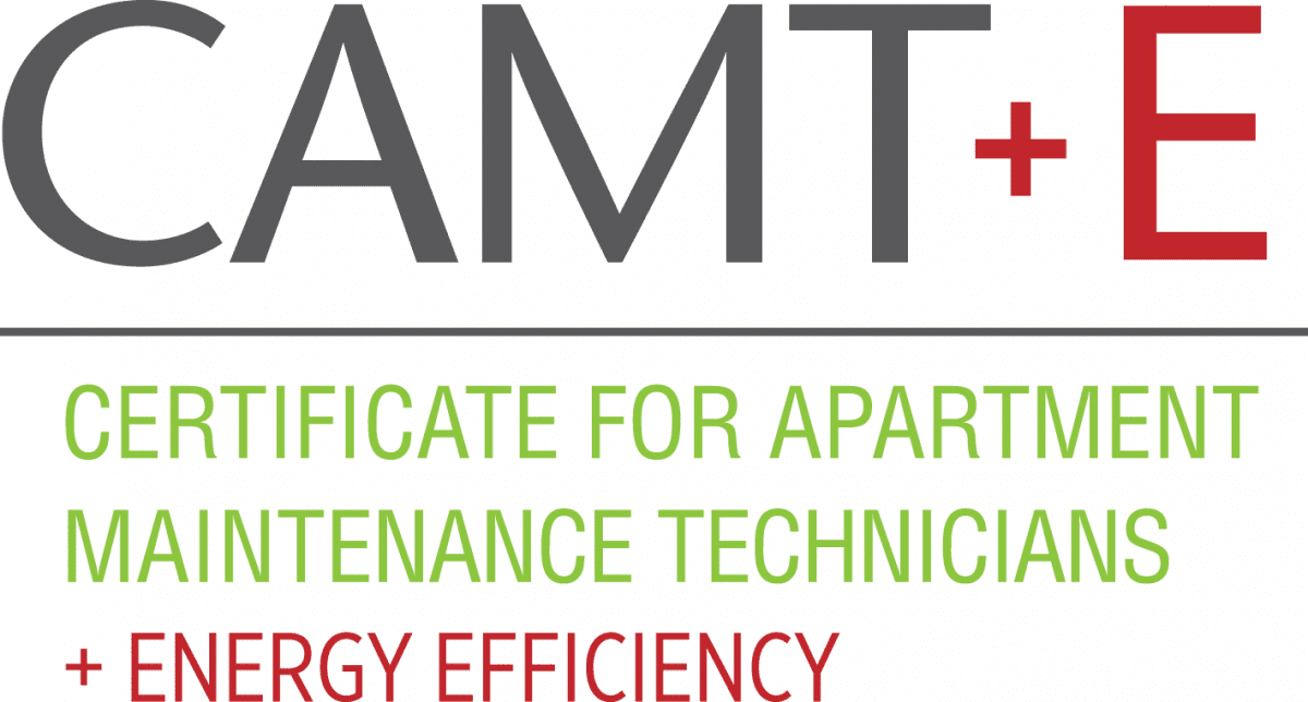 Certified Apartment Maintenance Technician plus Energy Efficiency logo