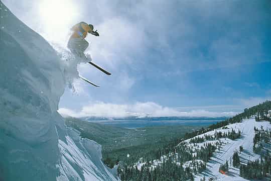 image of man skiing