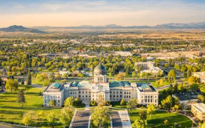 Photo of the Montana state capitol building in Helena.