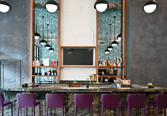 modern elegant bar area