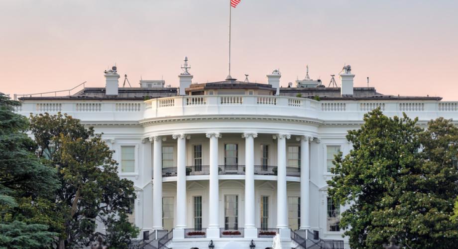 Photo of the White House.