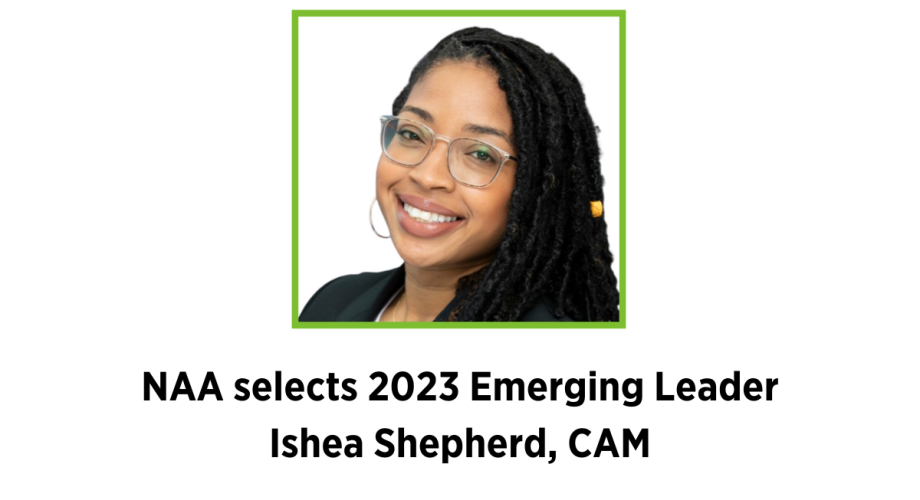 NAA selects 2023 Emerging Leader, Ishea Shepherd, CAM