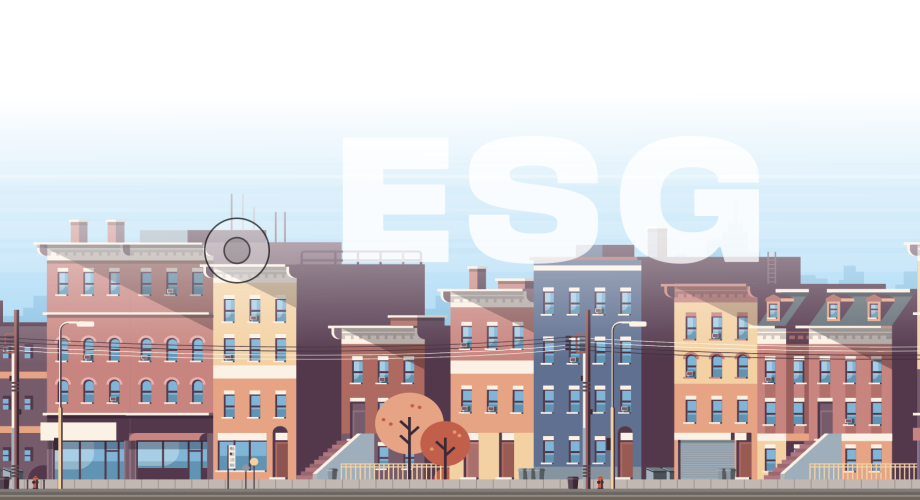 ESG City skyline
