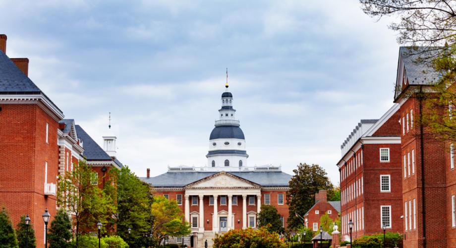 Photo of the Maryland State Capitol building.