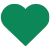 dark green heart icon